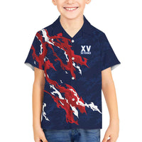 Custom France Rugby Pride Hawaiian Shirt XV de France Flame Fire Style