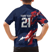 Custom France Rugby Pride Hawaiian Shirt XV de France Flame Fire Style
