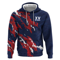 Custom France Rugby Pride Hoodie XV de France Flame Fire Style