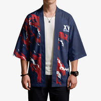 Custom France Rugby Pride Kimono XV de France Flame Fire Style