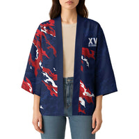Custom France Rugby Pride Kimono XV de France Flame Fire Style