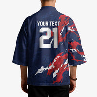 Custom France Rugby Pride Kimono XV de France Flame Fire Style