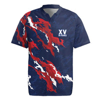 Custom France Rugby Pride Rugby Jersey XV de France Flame Fire Style