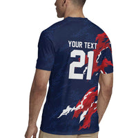 Custom France Rugby Pride Rugby Jersey XV de France Flame Fire Style