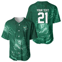 Custom Ireland Rugby Pride Baseball Jersey Celtic Shamrock Flame Fire Style