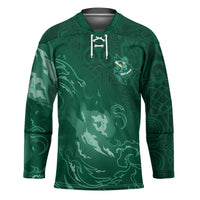 Custom Ireland Rugby Pride Hockey Jersey Celtic Shamrock Flame Fire Style