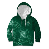 Custom Ireland Rugby Pride Kid Hoodie Celtic Shamrock Flame Fire Style