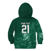 Custom Ireland Rugby Pride Kid Hoodie Celtic Shamrock Flame Fire Style