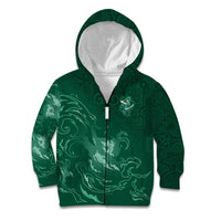 Custom Ireland Rugby Pride Kid Hoodie Celtic Shamrock Flame Fire Style