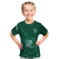 Custom Ireland Rugby Pride Kid T Shirt Celtic Shamrock Flame Fire Style