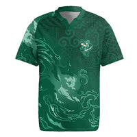Custom Ireland Rugby Pride Rugby Jersey Celtic Shamrock Flame Fire Style