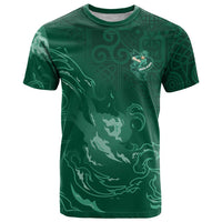 Custom Ireland Rugby Pride T Shirt Celtic Shamrock Flame Fire Style