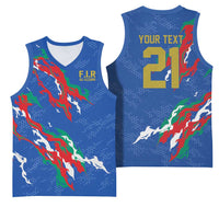 Custom Italy Rugby Pride Basketball Jersey Gli Azzurri Flame Fire Style