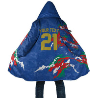 Custom Italy Rugby Pride Cloak Gli Azzurri Flame Fire Style