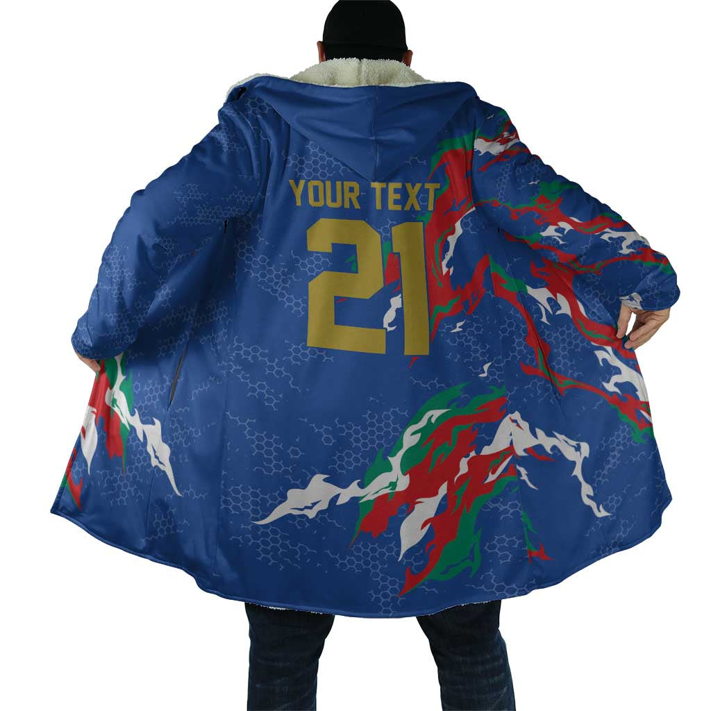 Custom Italy Rugby Pride Cloak Gli Azzurri Flame Fire Style
