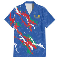 Custom Italy Rugby Pride Hawaiian Shirt Gli Azzurri Flame Fire Style