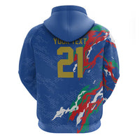 Custom Italy Rugby Pride Hoodie Gli Azzurri Flame Fire Style