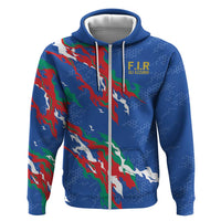Custom Italy Rugby Pride Hoodie Gli Azzurri Flame Fire Style