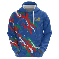 Custom Italy Rugby Pride Hoodie Gli Azzurri Flame Fire Style