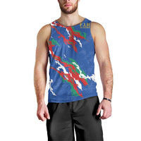 Custom Italy Rugby Pride Men Tank Top Gli Azzurri Flame Fire Style