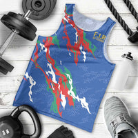 Custom Italy Rugby Pride Men Tank Top Gli Azzurri Flame Fire Style