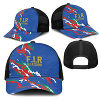 Italy Rugby Pride Mesh Trucker Cap Gli Azzurri Flame Fire Style