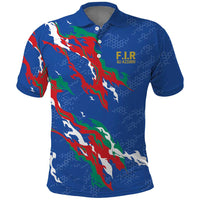 Custom Italy Rugby Pride Polo Shirt Gli Azzurri Flame Fire Style