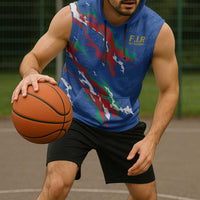 Custom Italy Rugby Pride Sleeveless Hoodie Gli Azzurri Flame Fire Style