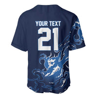 Custom Scotland Rugby Pride Baseball Jersey Thistle Flame Fire Style