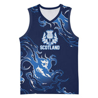 Custom Scotland Rugby Pride Basketball Jersey Thistle Flame Fire Style