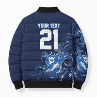 Custom Scotland Rugby Pride Bomber Puffer Jacket Thistle Flame Fire Style