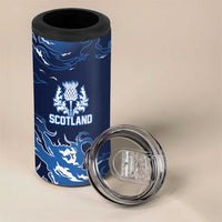 Custom Scotland Rugby Pride 4 in 1 Can Cooler Tumbler Thistle Flame Fire Style