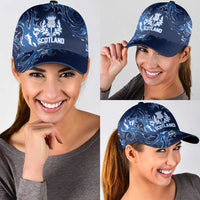 Scotland Rugby Pride Classic Cap Thistle Flame Fire Style