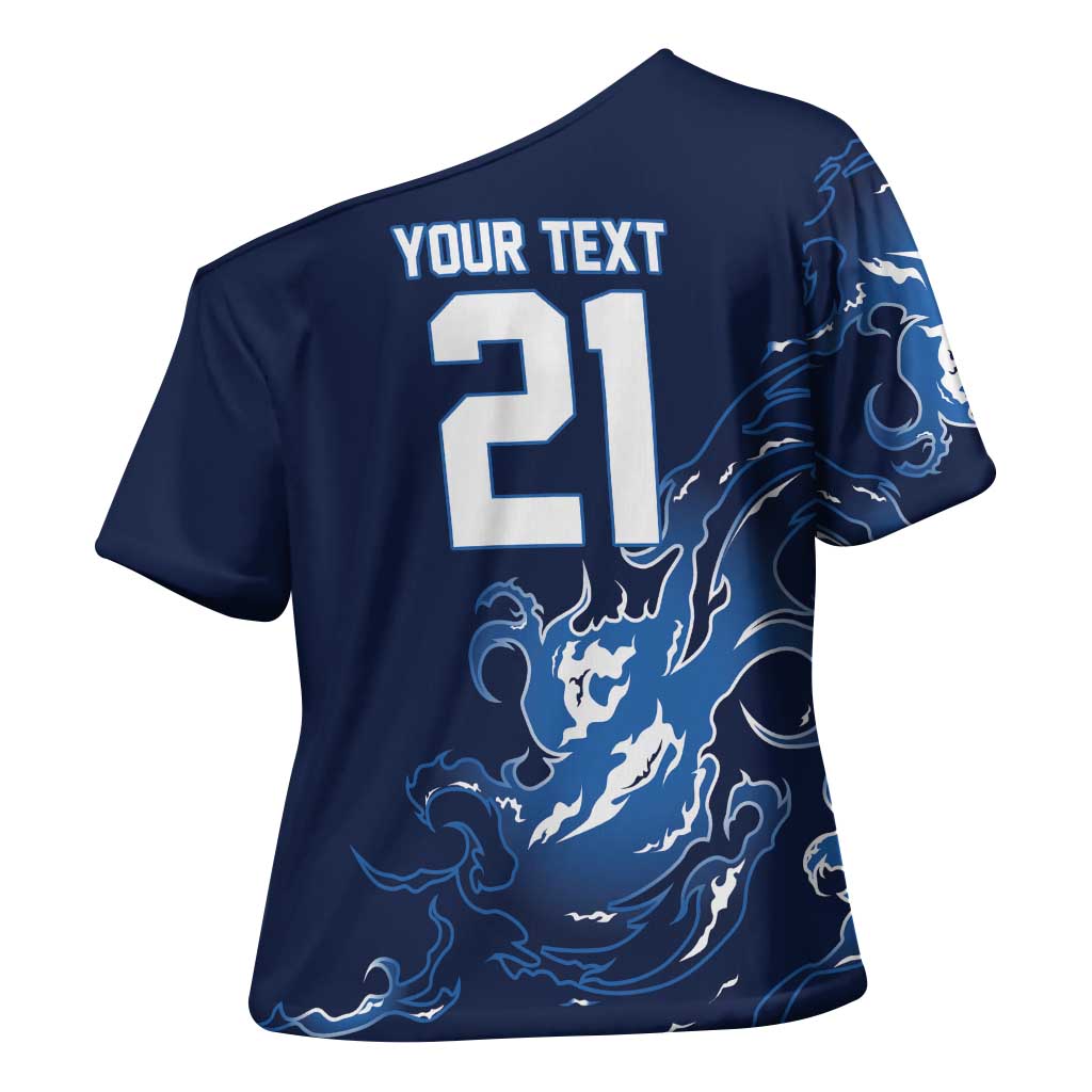 Custom Scotland Rugby Pride Cross Shoulder Shirt Thistle Flame Fire Style