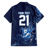 Custom Scotland Rugby Pride Hawaiian Shirt Thistle Flame Fire Style