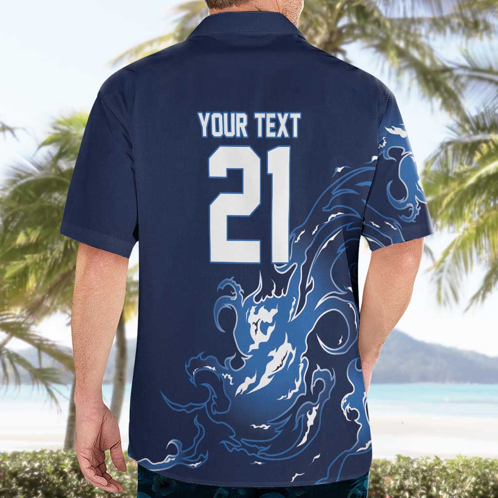 Custom Scotland Rugby Pride Hawaiian Shirt Thistle Flame Fire Style