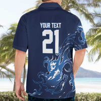 Custom Scotland Rugby Pride Hawaiian Shirt Thistle Flame Fire Style