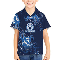 Custom Scotland Rugby Pride Hawaiian Shirt Thistle Flame Fire Style