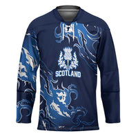 Custom Scotland Rugby Pride Hockey Jersey Thistle Flame Fire Style