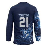 Custom Scotland Rugby Pride Hockey Jersey Thistle Flame Fire Style