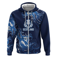 Custom Scotland Rugby Pride Hoodie Thistle Flame Fire Style