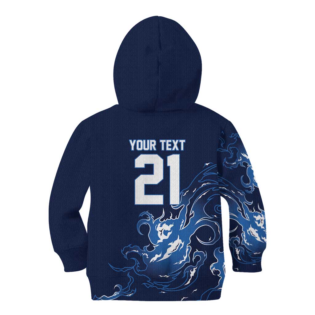 Custom Scotland Rugby Pride Kid Hoodie Thistle Flame Fire Style