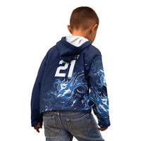 Custom Scotland Rugby Pride Kid Hoodie Thistle Flame Fire Style