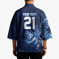 Custom Scotland Rugby Pride Kimono Thistle Flame Fire Style