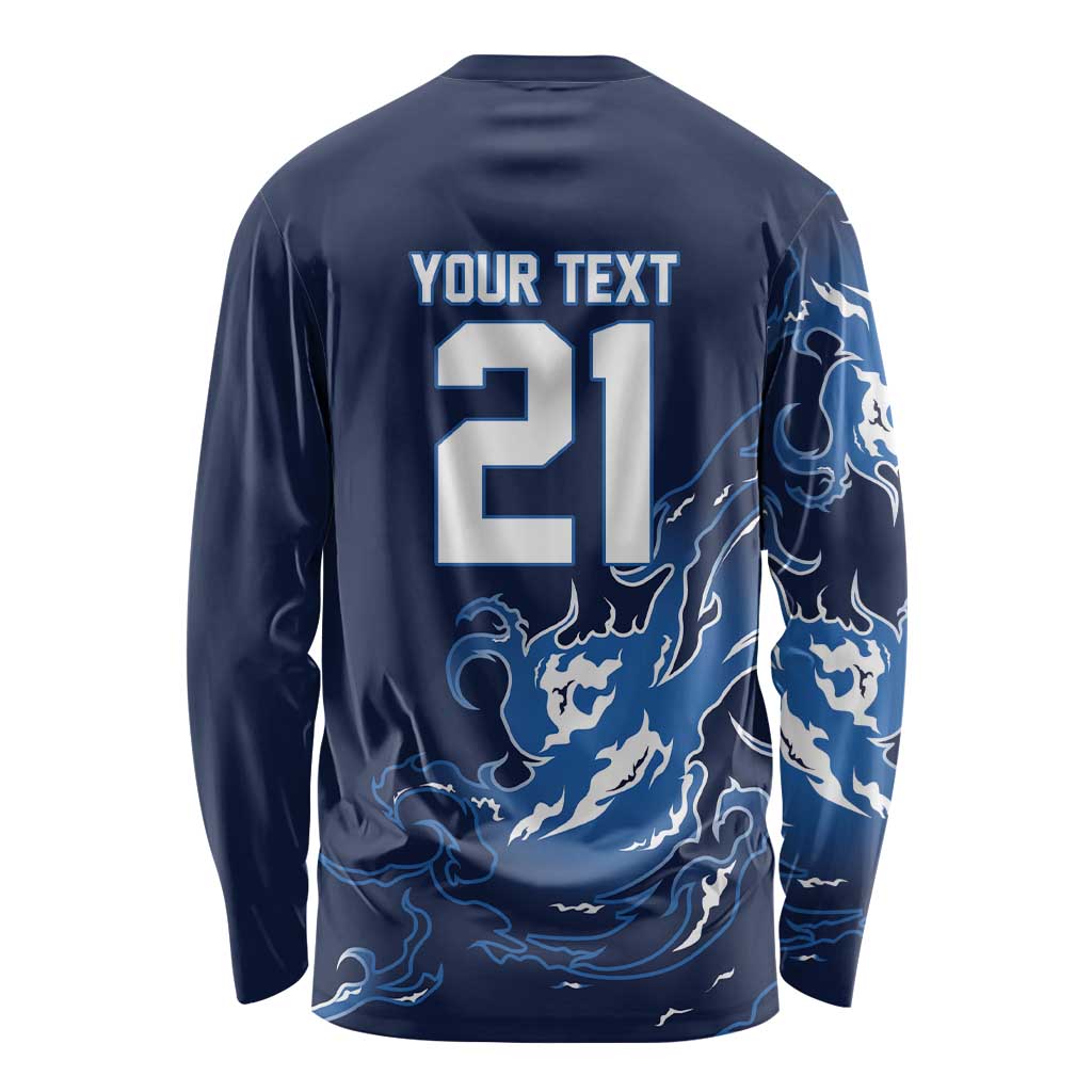 Custom Scotland Rugby Pride Long Sleeve Shirt Thistle Flame Fire Style