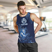 Custom Scotland Rugby Pride Men Tank Top Thistle Flame Fire Style
