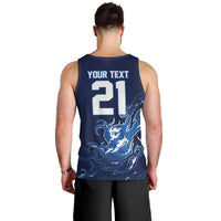 Custom Scotland Rugby Pride Men Tank Top Thistle Flame Fire Style
