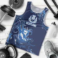 Custom Scotland Rugby Pride Men Tank Top Thistle Flame Fire Style