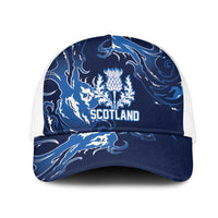 Scotland Rugby Pride Mesh Trucker Cap Thistle Flame Fire Style