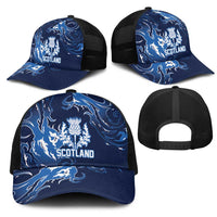 Scotland Rugby Pride Mesh Trucker Cap Thistle Flame Fire Style